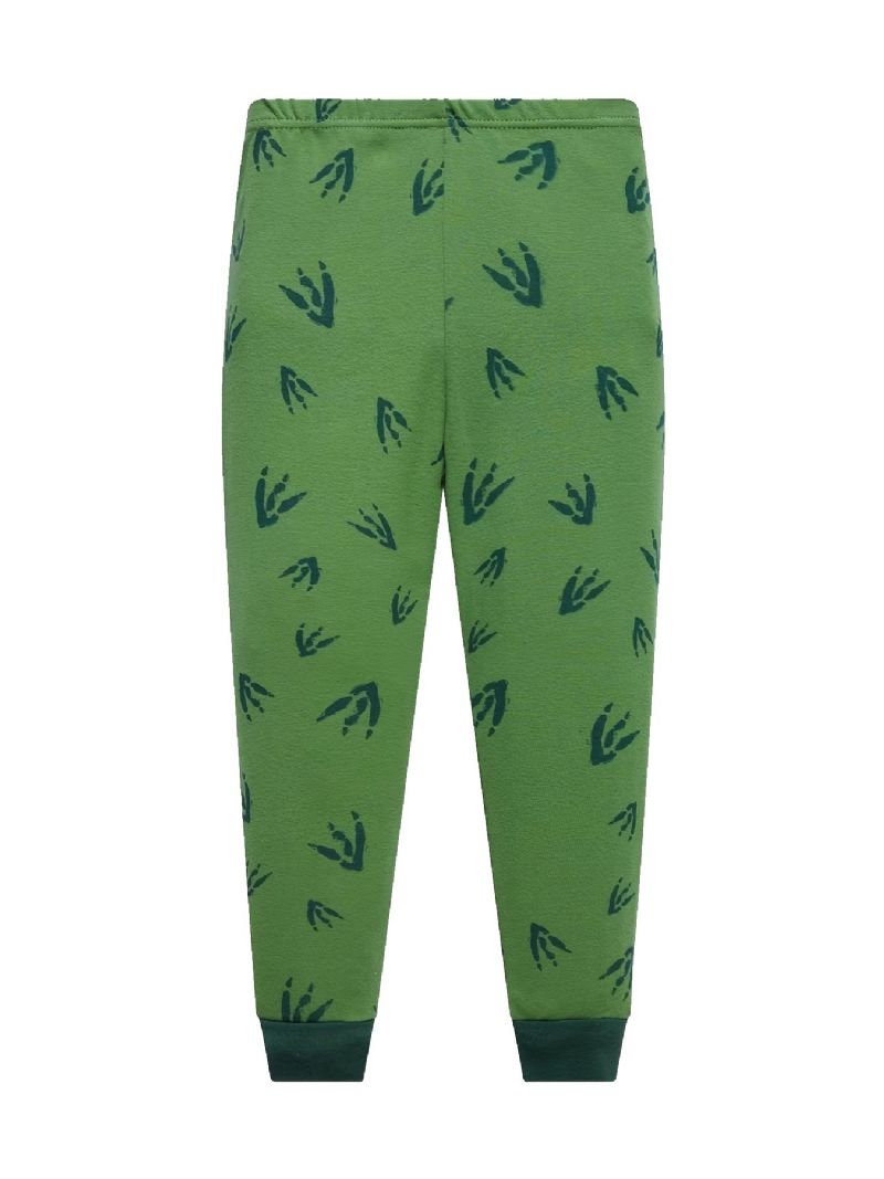 Pojkar 2st Pyjamas Tecknad Dinosaur Jurassic Park Långärmad Bomullsdräkt