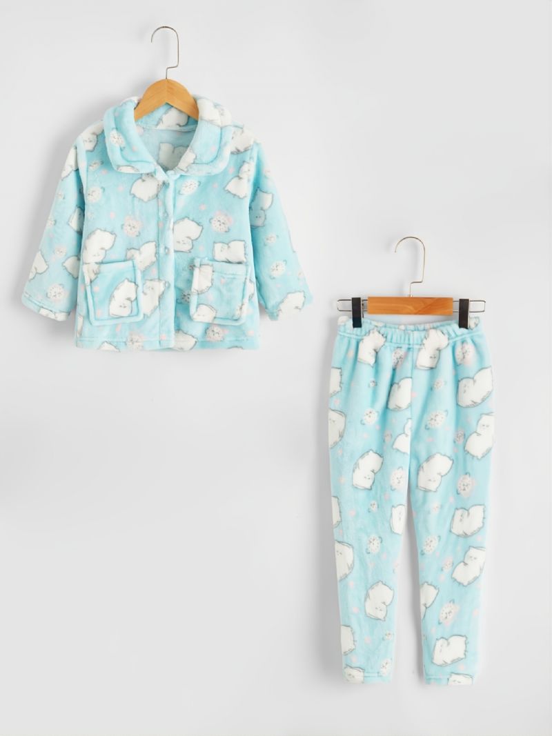 Pojkar Casual Home Print Pyjamas Set