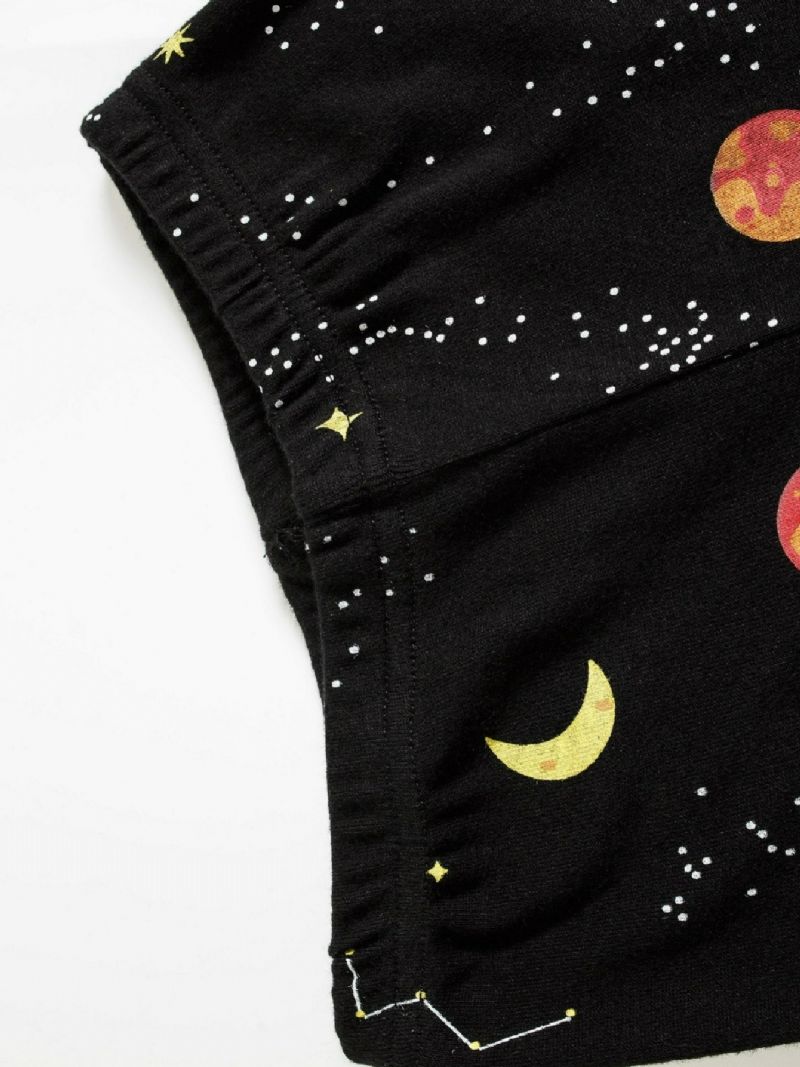 Popshion 2st Pojkar Starry Sky Cosmic Planet Långärmad Pyjamas Bomullsdräkt