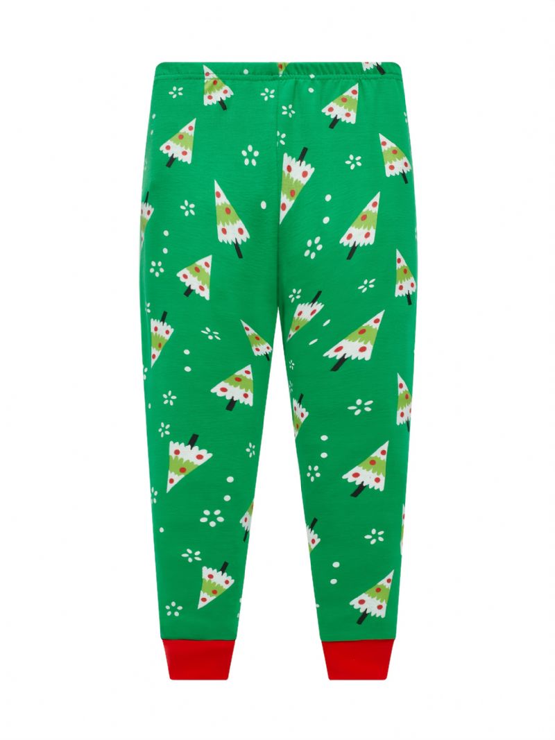 Popshion Barn Julpyjamas Bomull Långärmad Snowman Jul Pjs Set Xmas Holiday Kläder