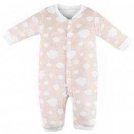 Småbarn Bebis Fleece Söt Mjuk Varm Pyjamas Jumpsuit