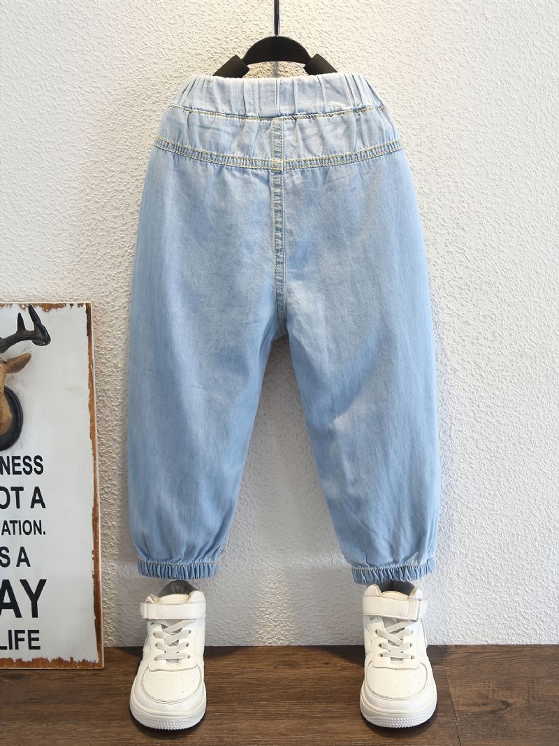 1 St Pojkar Casual Denim Jeans Med Ficka För Vintern