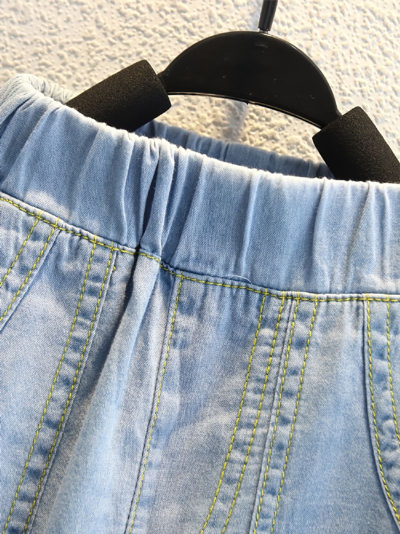 1 St Pojkar Casual Denim Jeans Med Ficka För Vintern