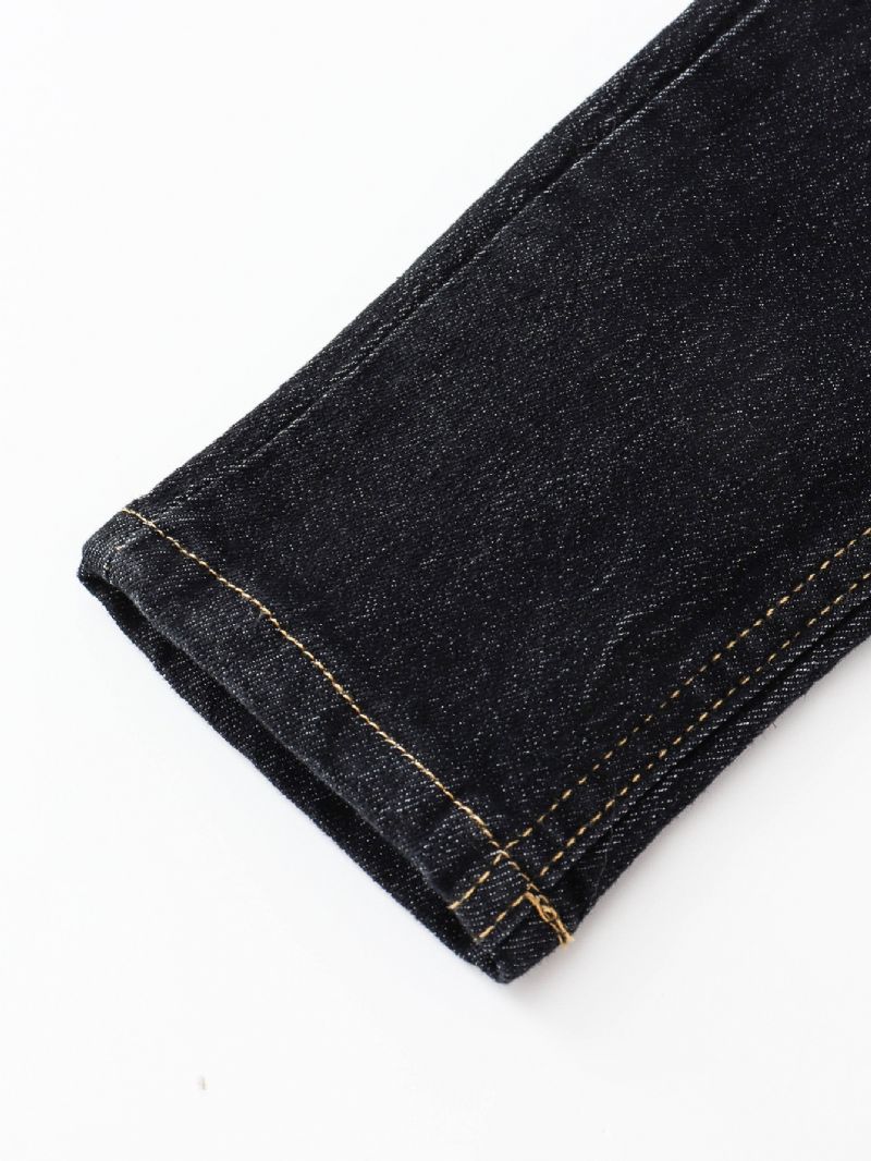 2023 Höst Vinter Nya Stora Barn Denim Casual Jeans