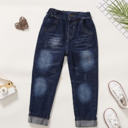 Barn Pojkar Casual Mode Jeans