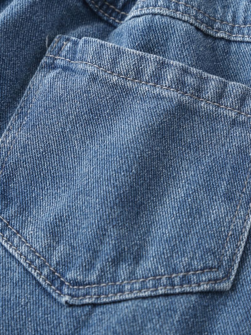 Barn Tonåringar Pojkar Avsmalnande Jeans Med Resår I Midjan