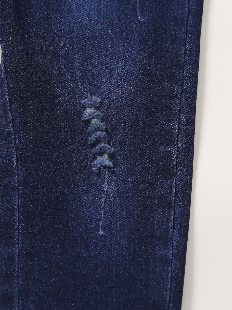 Barns Pojkar Ripped Jeans Casual Byxor Barnkläder