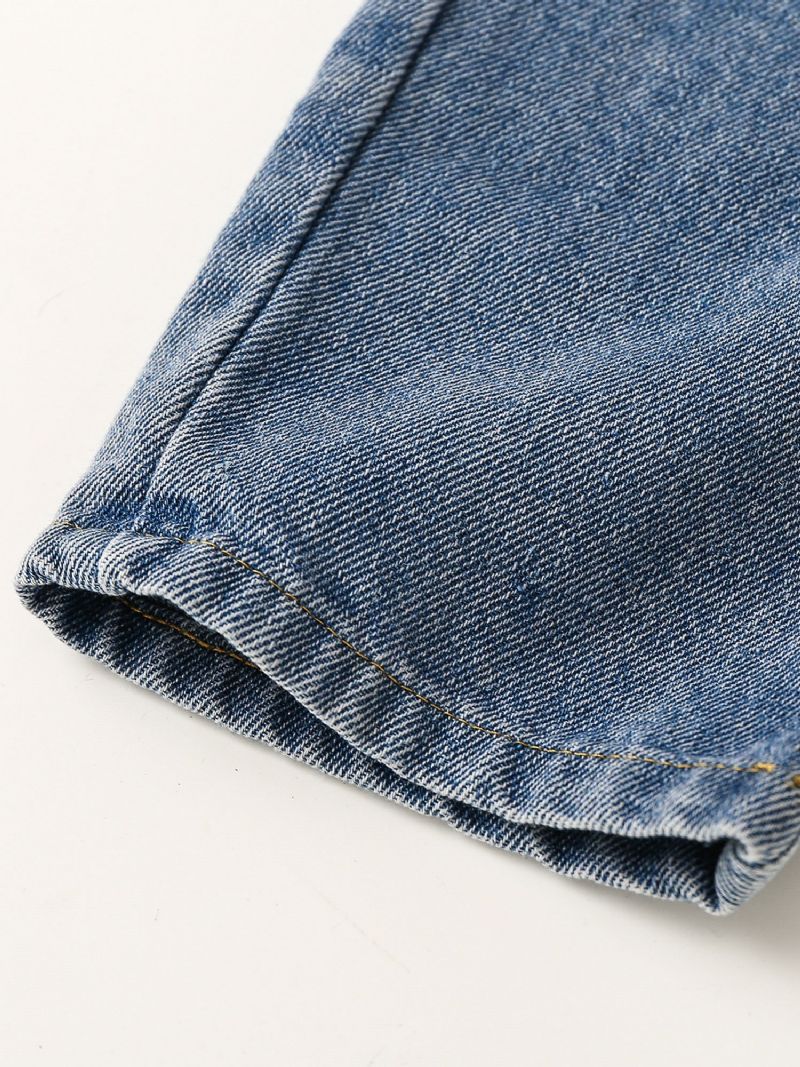 Broderade Björnjeans För Flickor