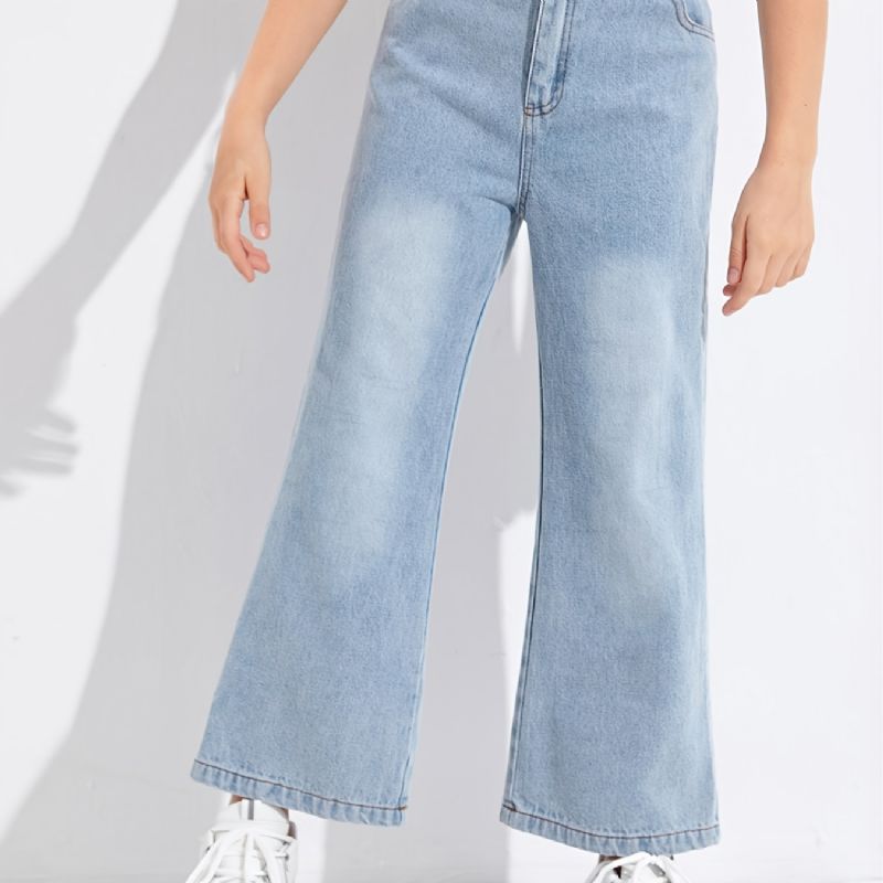 Flare Leg Jeans För Flickor För Höst Och Vinter Nyhet