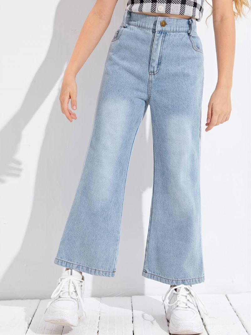 Flare Leg Jeans För Flickor För Höst Och Vinter Nyhet