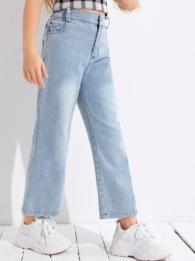 Flare Leg Jeans För Flickor För Höst Och Vinter Nyhet