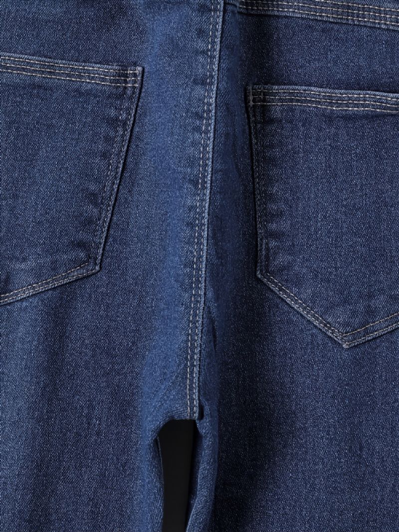 Flickor Casual Modeabla Blå Denim Jeans