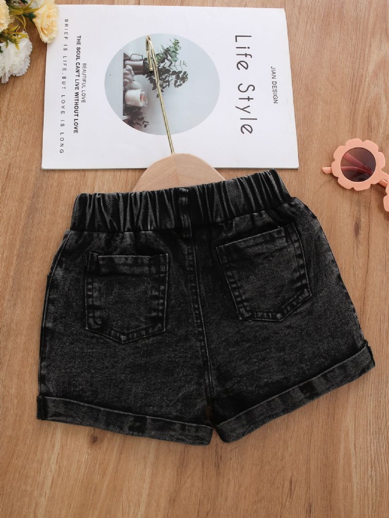 Flickor Mode Massiva Jeansshorts