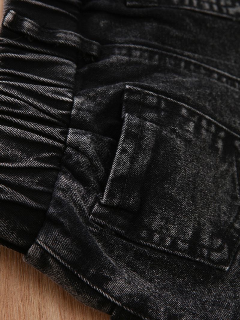 Flickor Mode Massiva Jeansshorts