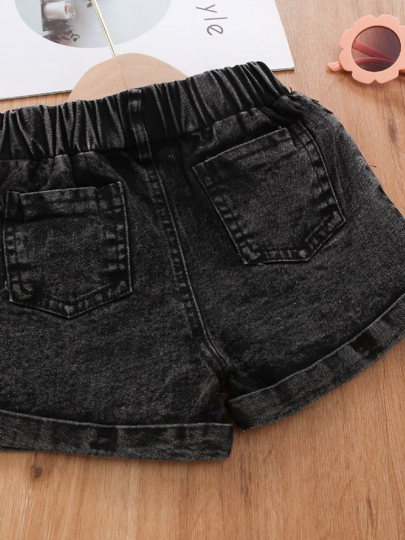 Flickor Mode Massiva Jeansshorts