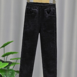 Höst Vinter Flickor Modeabla Casual Pearl Jeans