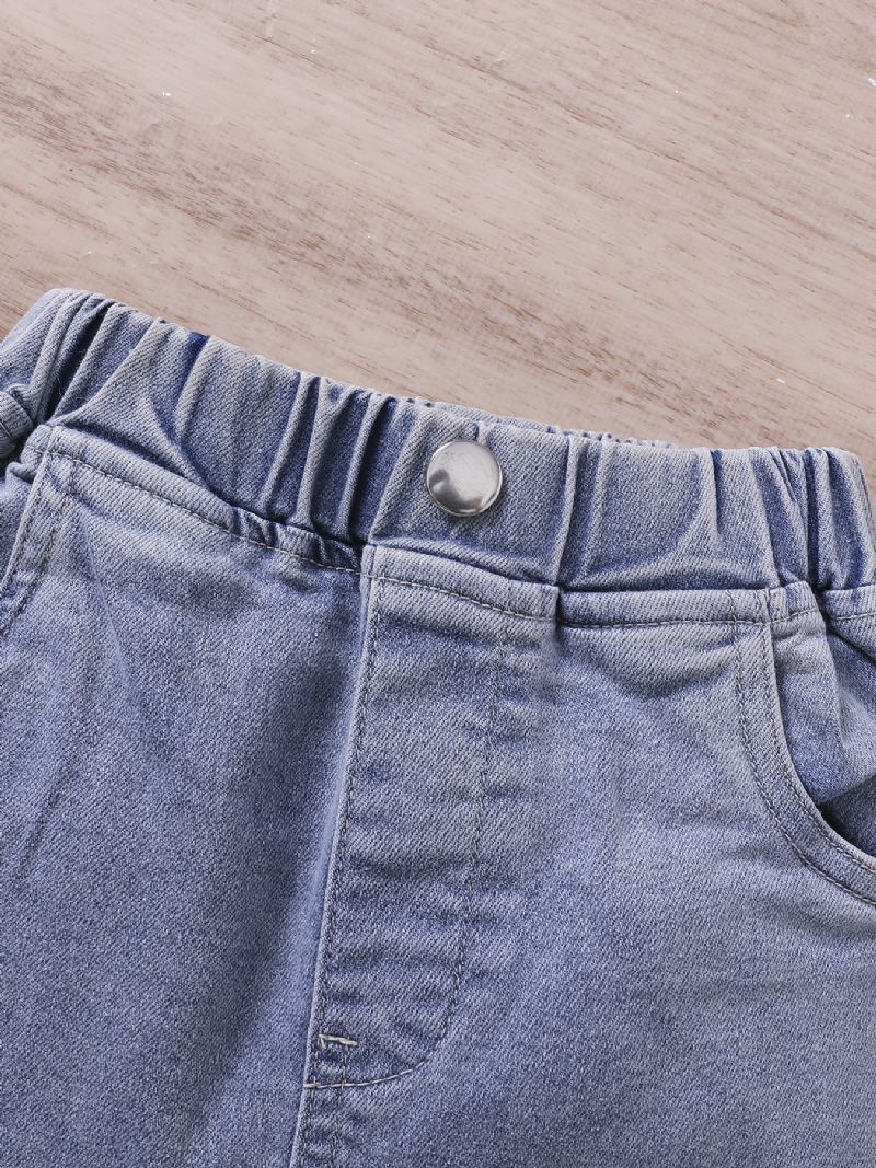 Modejeans I Stretchig Denim För Tjejer