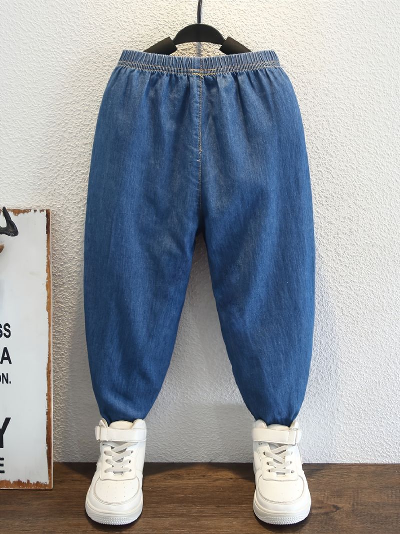 Pojkar Bilbroderade Jeans