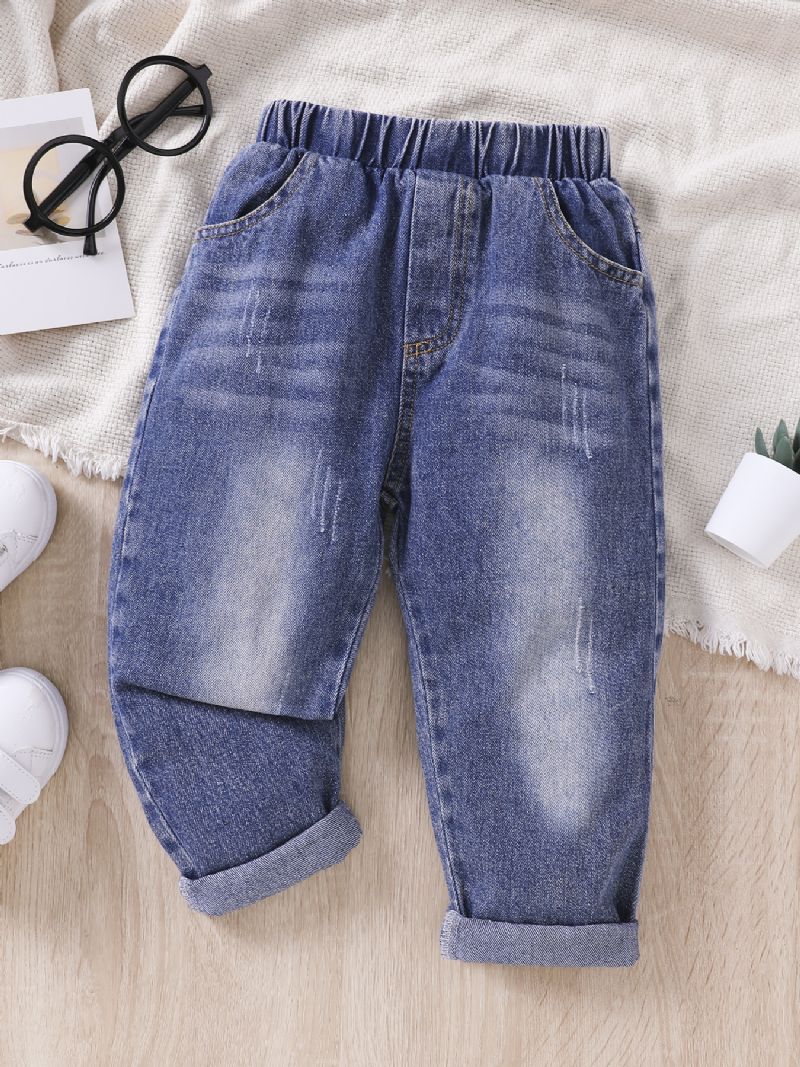 Pojkar Jeans Casual Denim Byxor Barnkläder