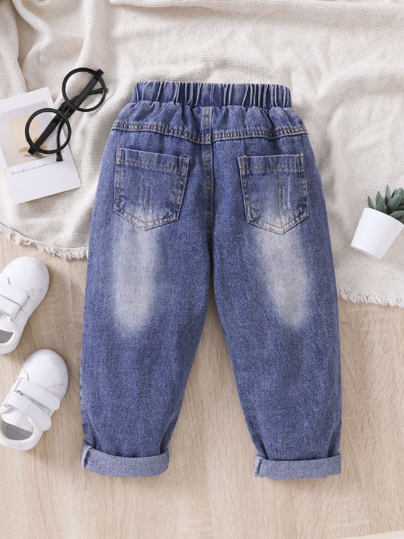 Pojkar Jeans Casual Denim Byxor Barnkläder