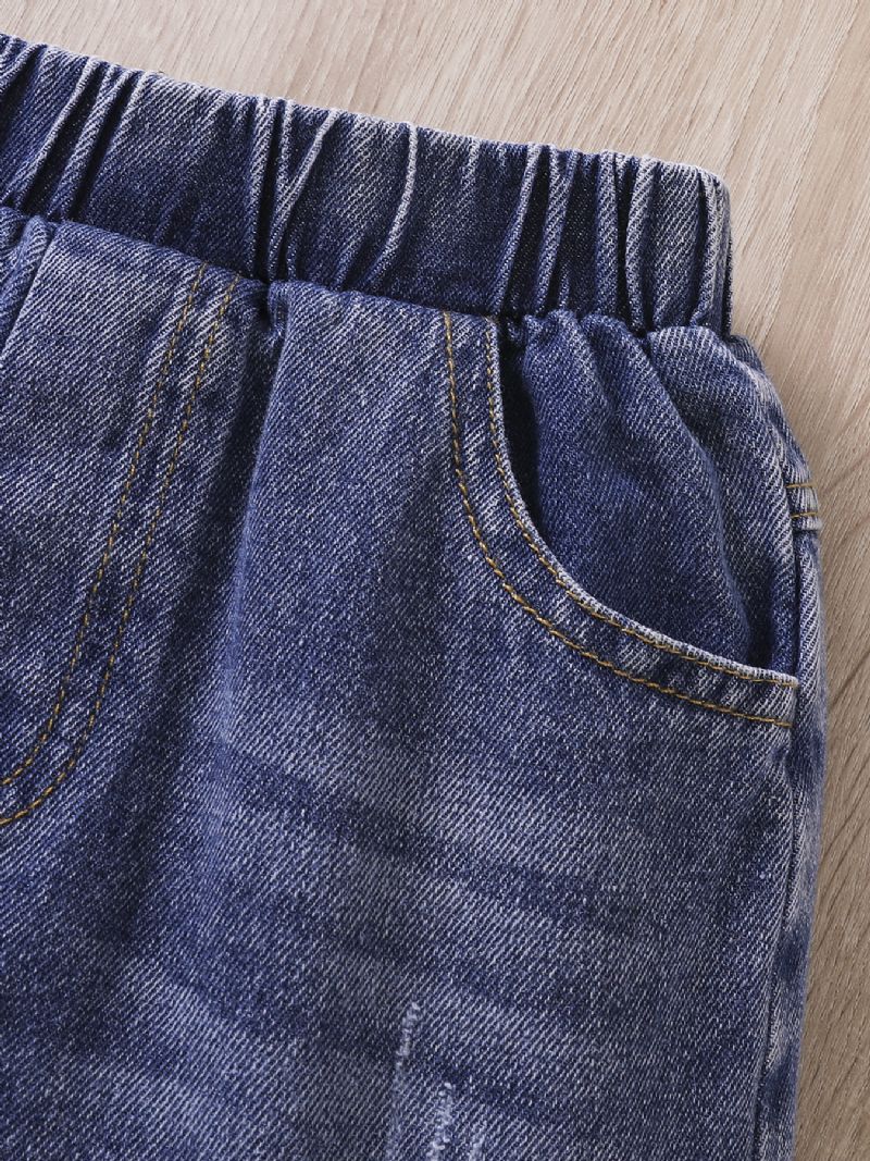 Pojkar Jeans Casual Denim Byxor Barnkläder