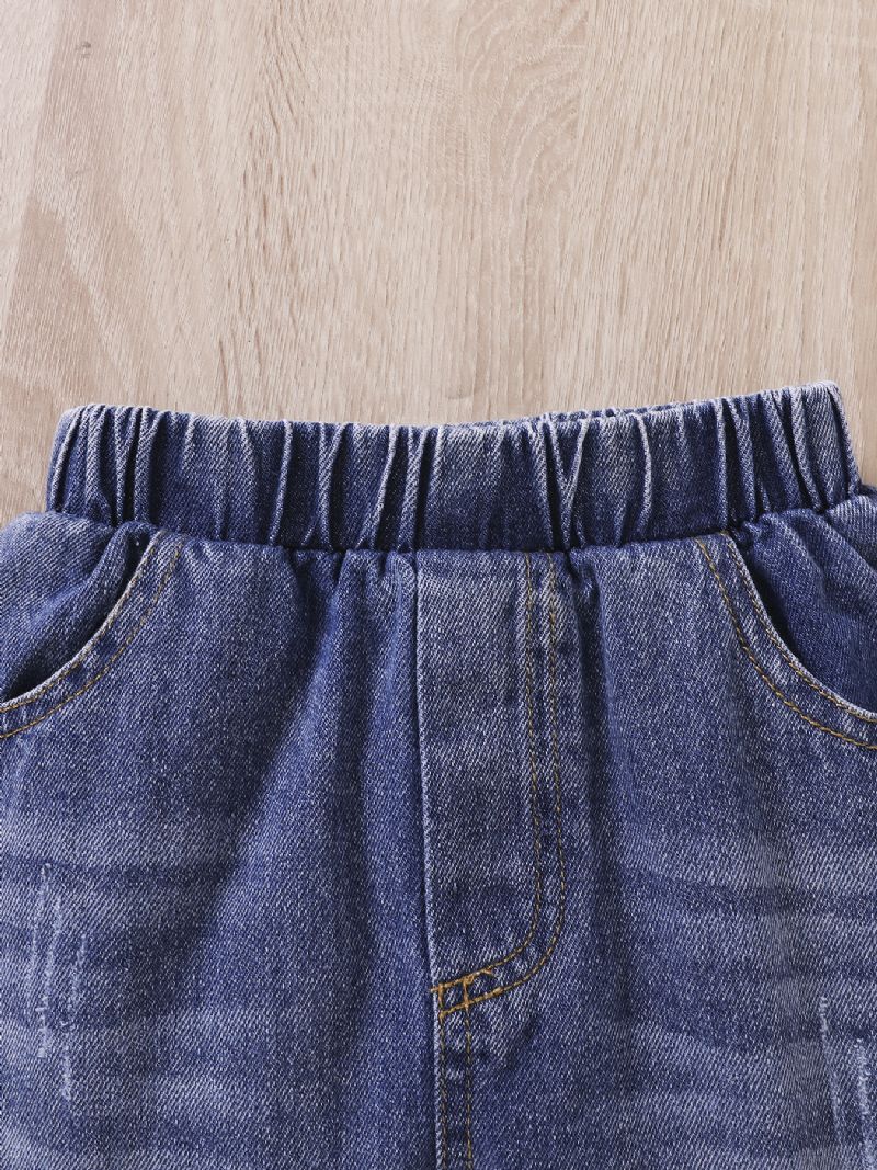 Pojkar Jeans Casual Denim Byxor Barnkläder