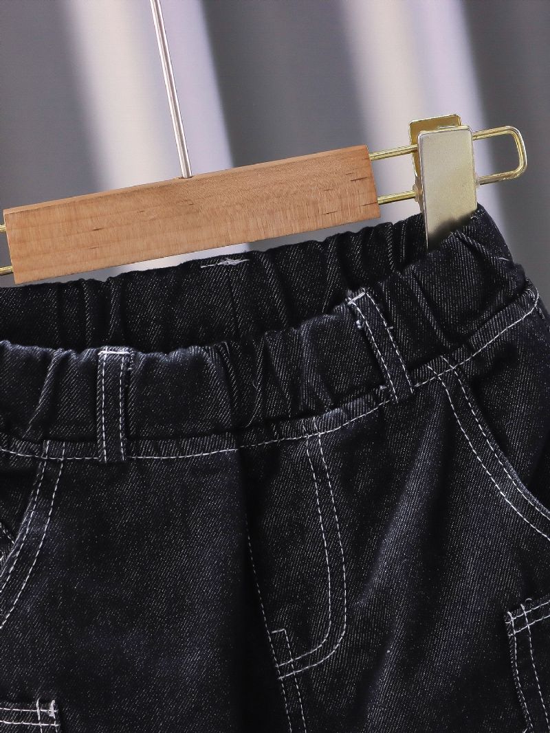 Svarta Jeans För Pojkar