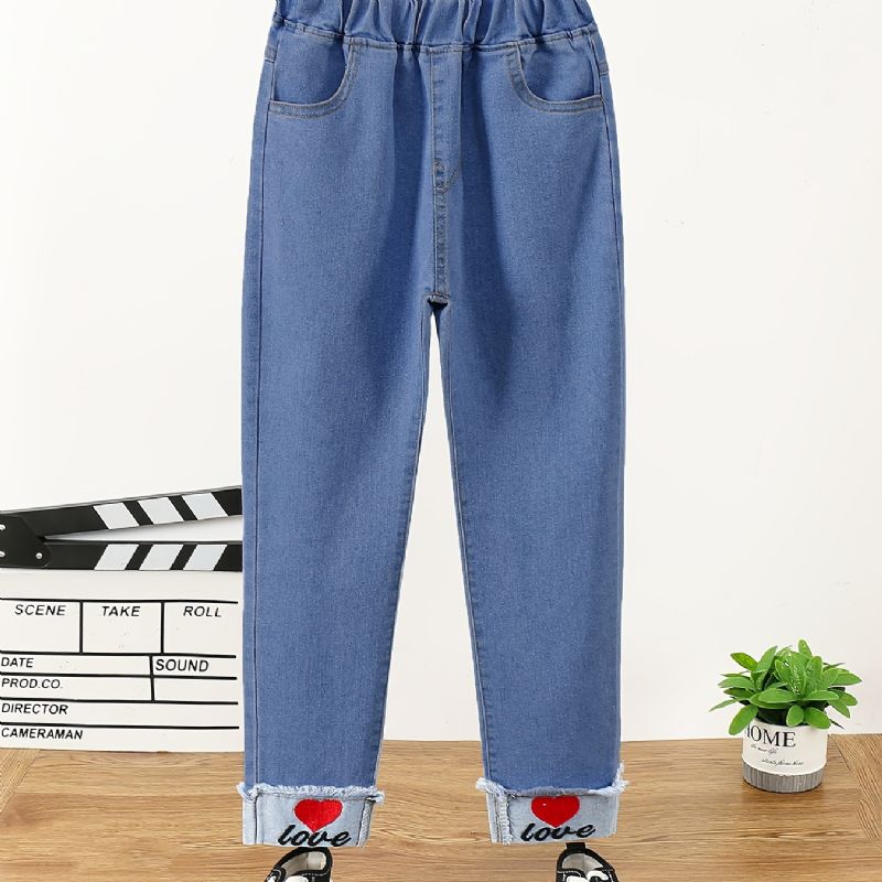 Tjock Fleece Jeans För Höst/vinter