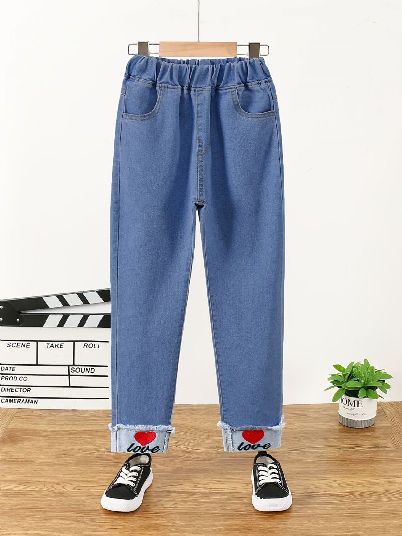 Tjock Fleece Jeans För Höst/vinter