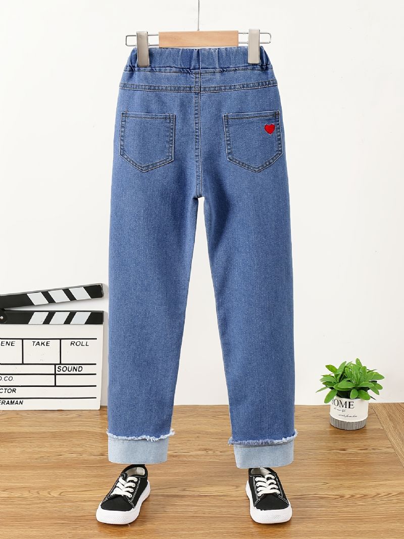 Tjock Fleece Jeans För Höst/vinter