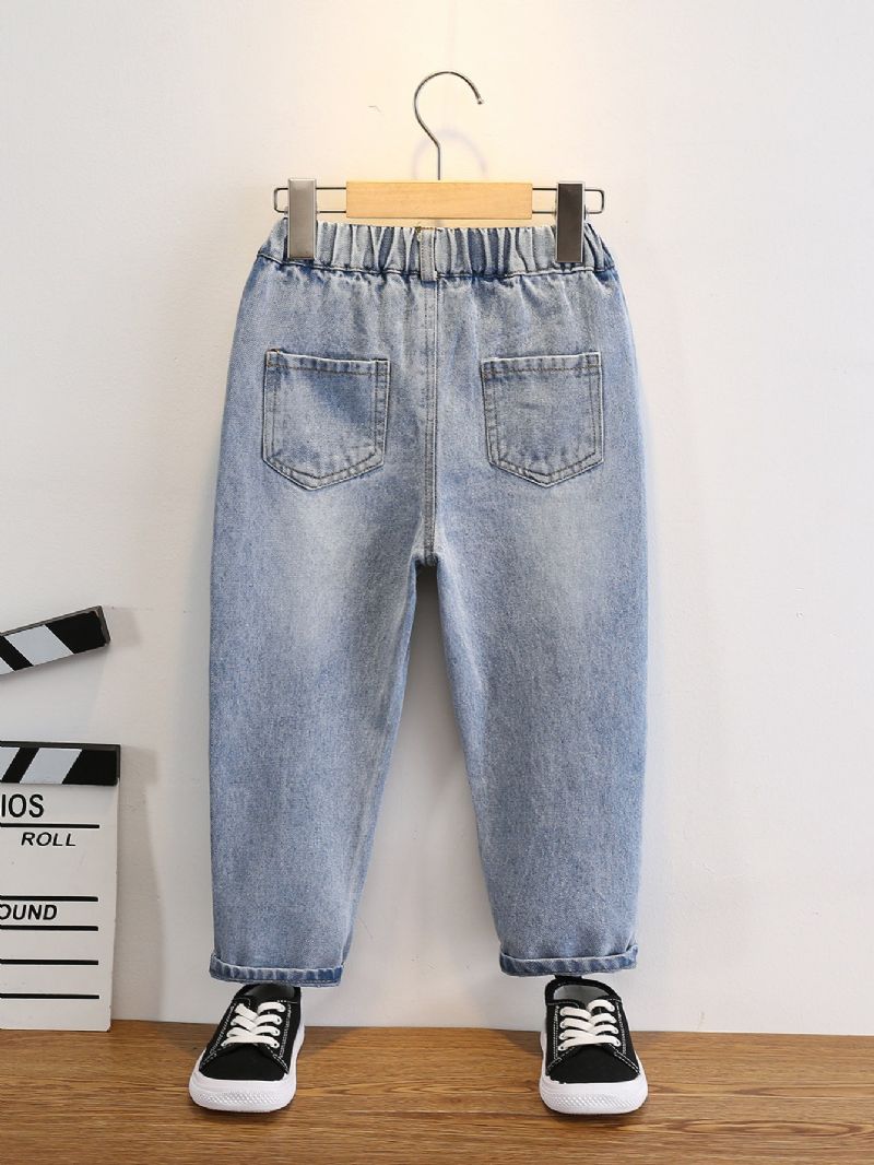 Toddler Pojkar Ripped Tapered Jeans