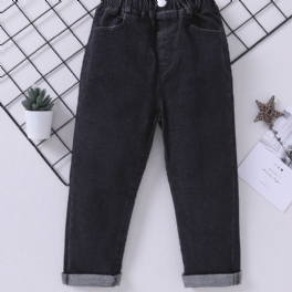 Toddler Pojkar Tapered Wash Jeans