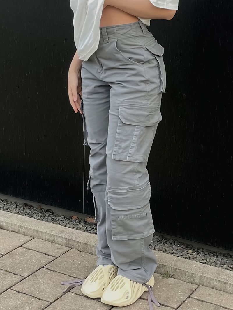 Vida Ben Baggy Cargo-byxor Med Flikfickor Flickjeans I Y2k-stil Damkläder Och Jeans