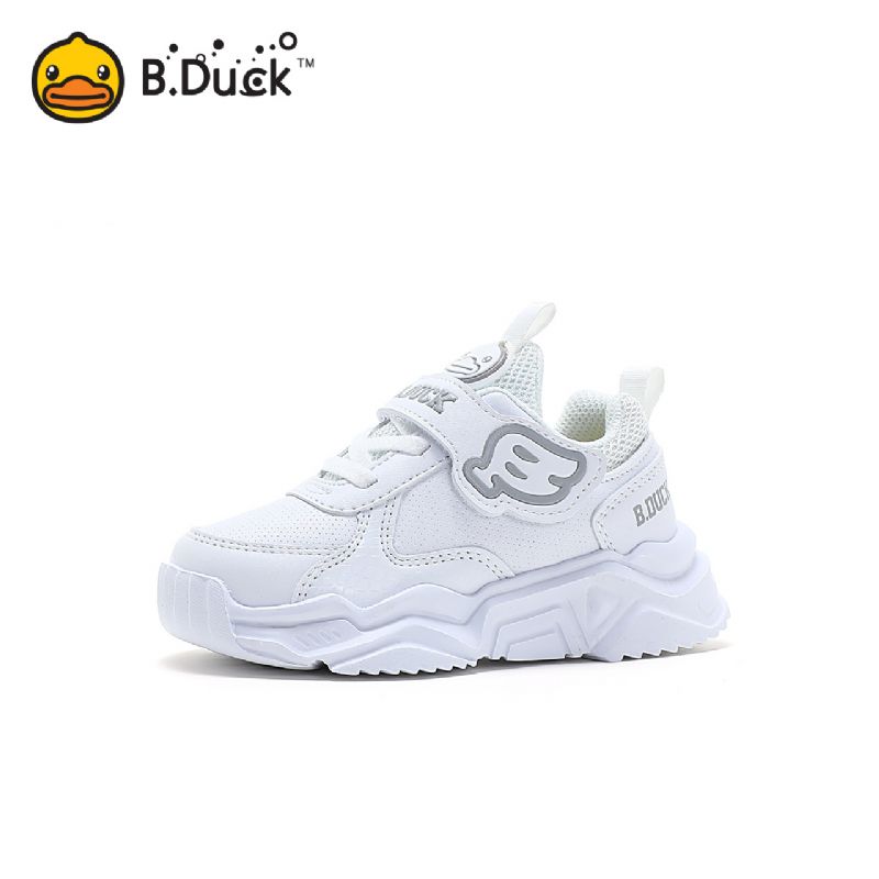 B.duck Pojkar Casual Cartoon Enkel Low Top Sneakers Lättvikts Andas Bekväma Löparskor Med Kroklås