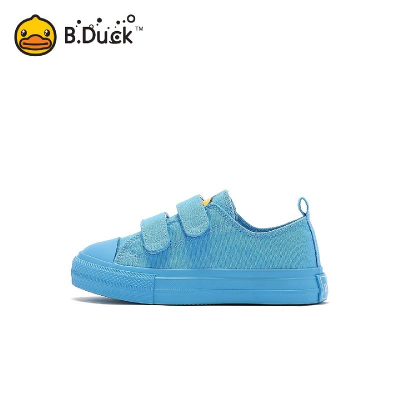 B.duck Pojkar Simple Solid Canvas Skor Casual Low Top Halkfri Tecknade Småbarnssneakers För Promenader