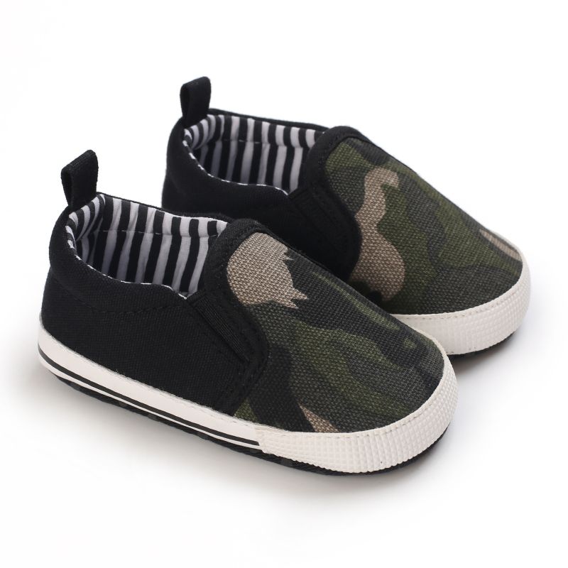 Bebis Pojkar Camouflage Casual Toddler Skor Mjuk Sula Barn Walking