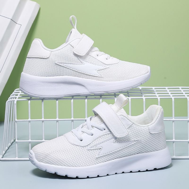 Pojkar Casual Enkel Andas Halkfri Mesh Sneakers Low Top Lättvikts Löparskor