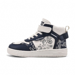 Pojkar Casual Söta High Top Sneakers Vattentät Color Block Skate Skor Med Graffiti Print För Outdoor