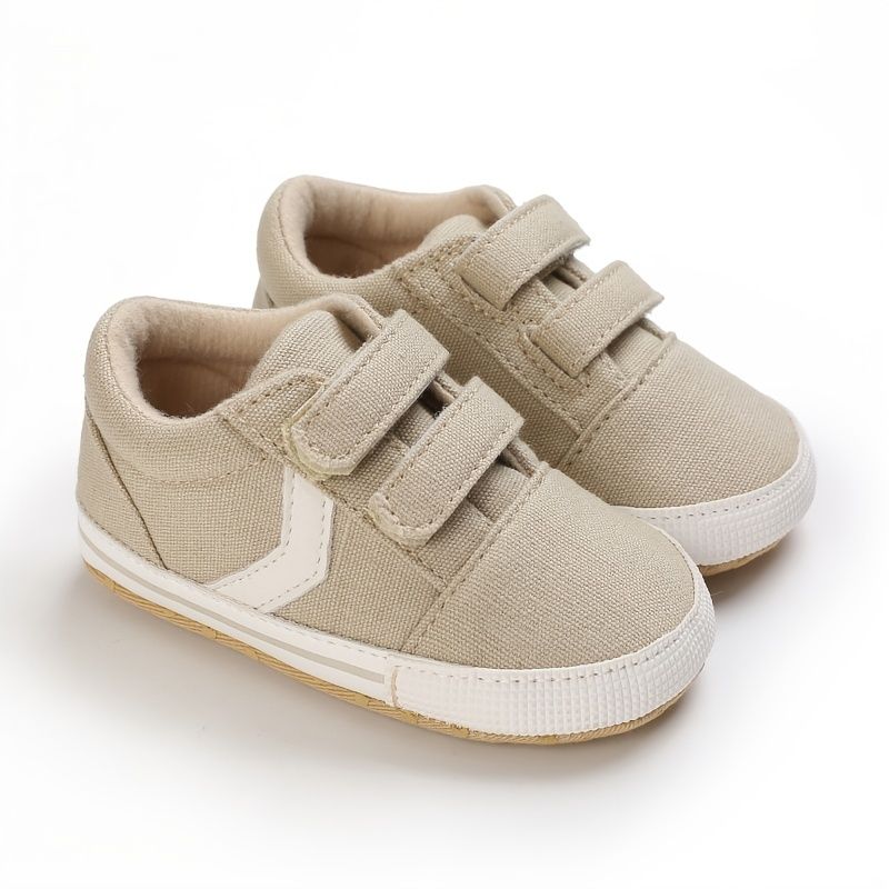 Toddler Bebis Pojkar First Walker Skor Low Top Mjuksula Newborn Casual Sneakers