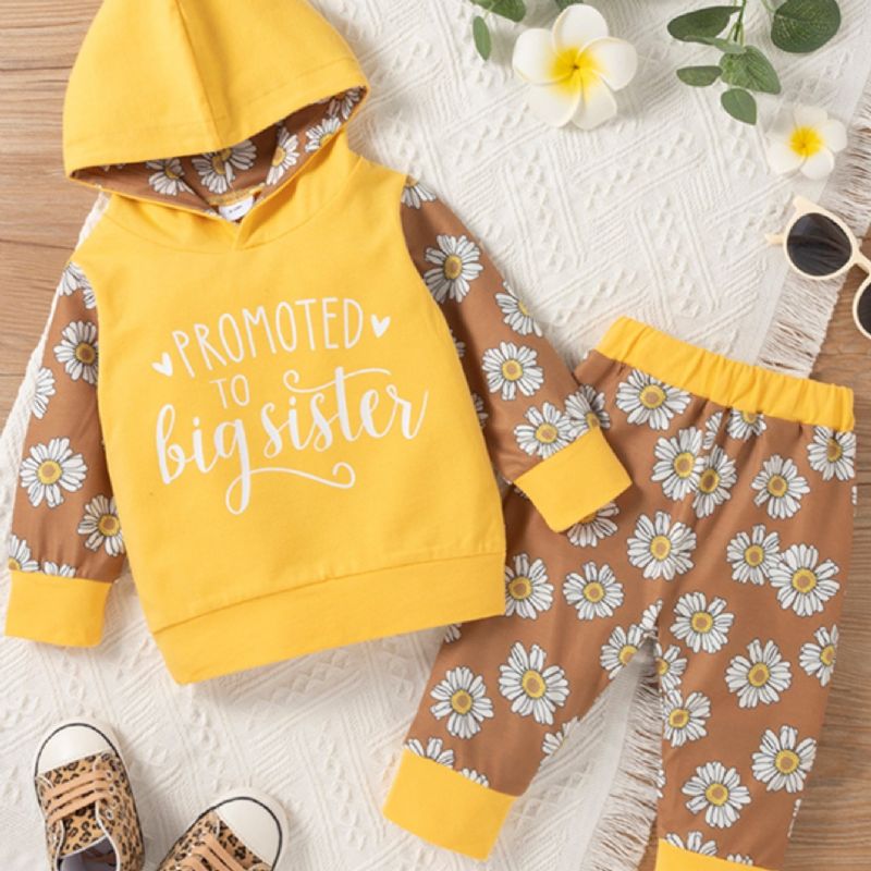 2 St Blommönster Brev Hooded Toddler Pojkar Set