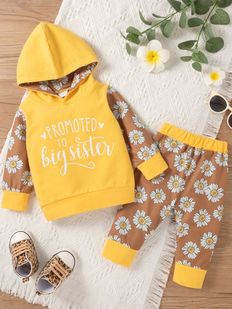 2 St Blommönster Brev Hooded Toddler Pojkar Set