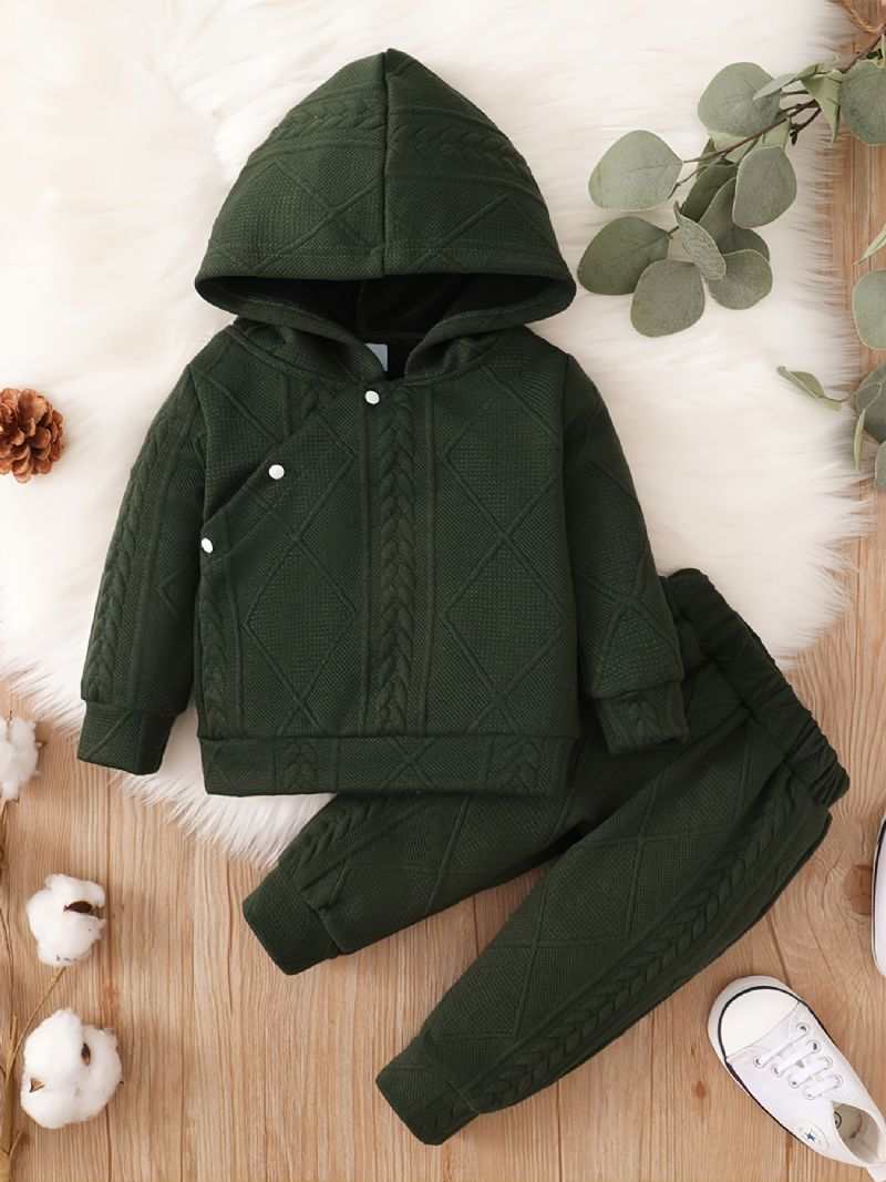 2st Bebis Unisex Hoodie Basic Långärmad Set