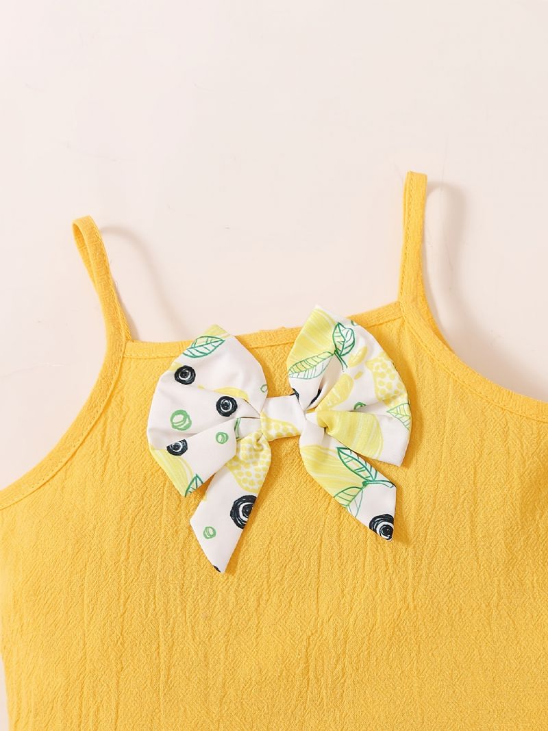 Bebis Flickor Camisole Citron Print Shorts Set