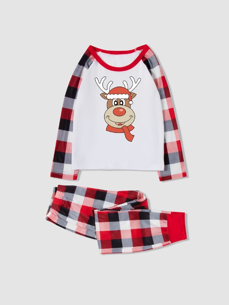 Jul Enkla Söta Flickor Pyjamas Homewear Set