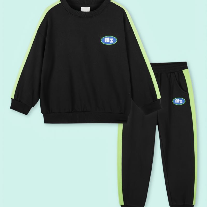 Pojkar Sportdräkter Sweatshirt Byxor Set För Höst / Vinter