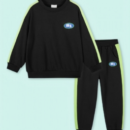 Pojkar Sportdräkter Sweatshirt Byxor Set För Höst / Vinter