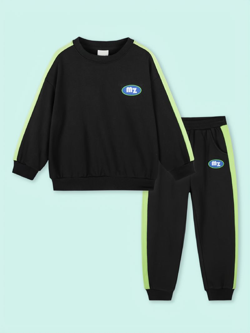 Pojkar Sportdräkter Sweatshirt Byxor Set För Höst / Vinter