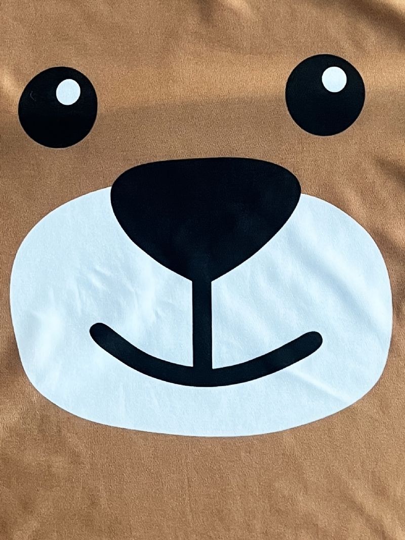 Pojkar Flickor Bear Mönster T-shirt Casual Kortärmad Barnkläder