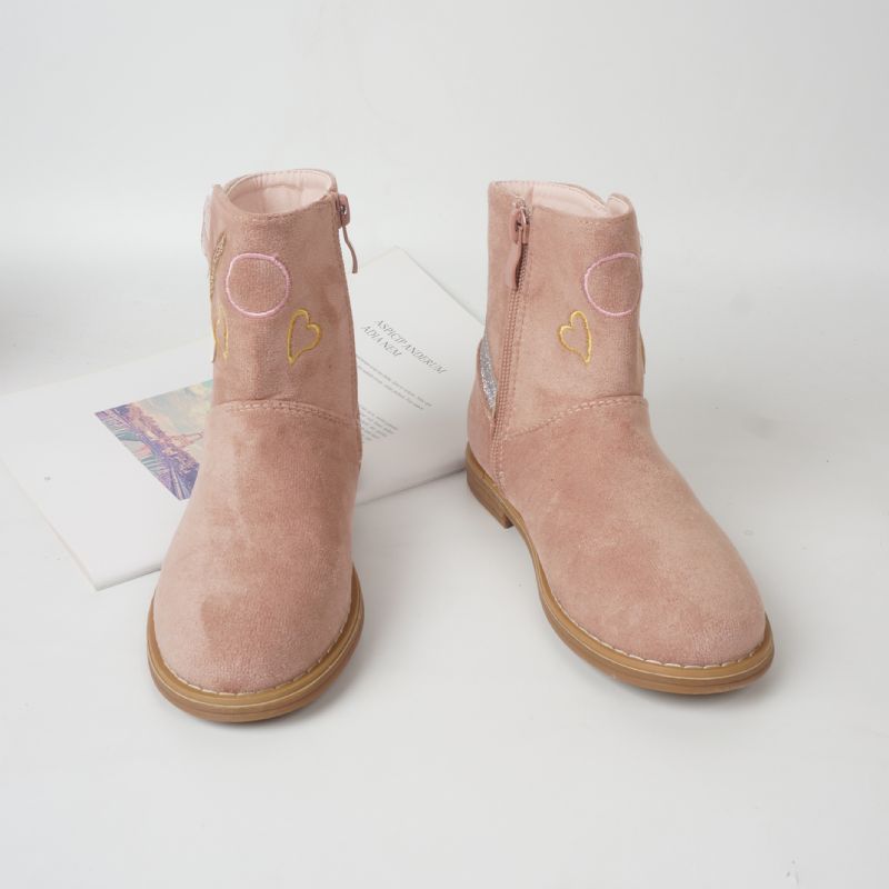 Barn Bebis Flickor Unicorn Ankel Boots Zip Rund Toe Höst Vinter Booties