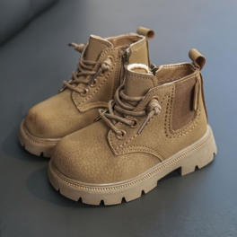 Höst Vinter Teddy Superfiber Chunky Toddler Flickor Pojkar Boots